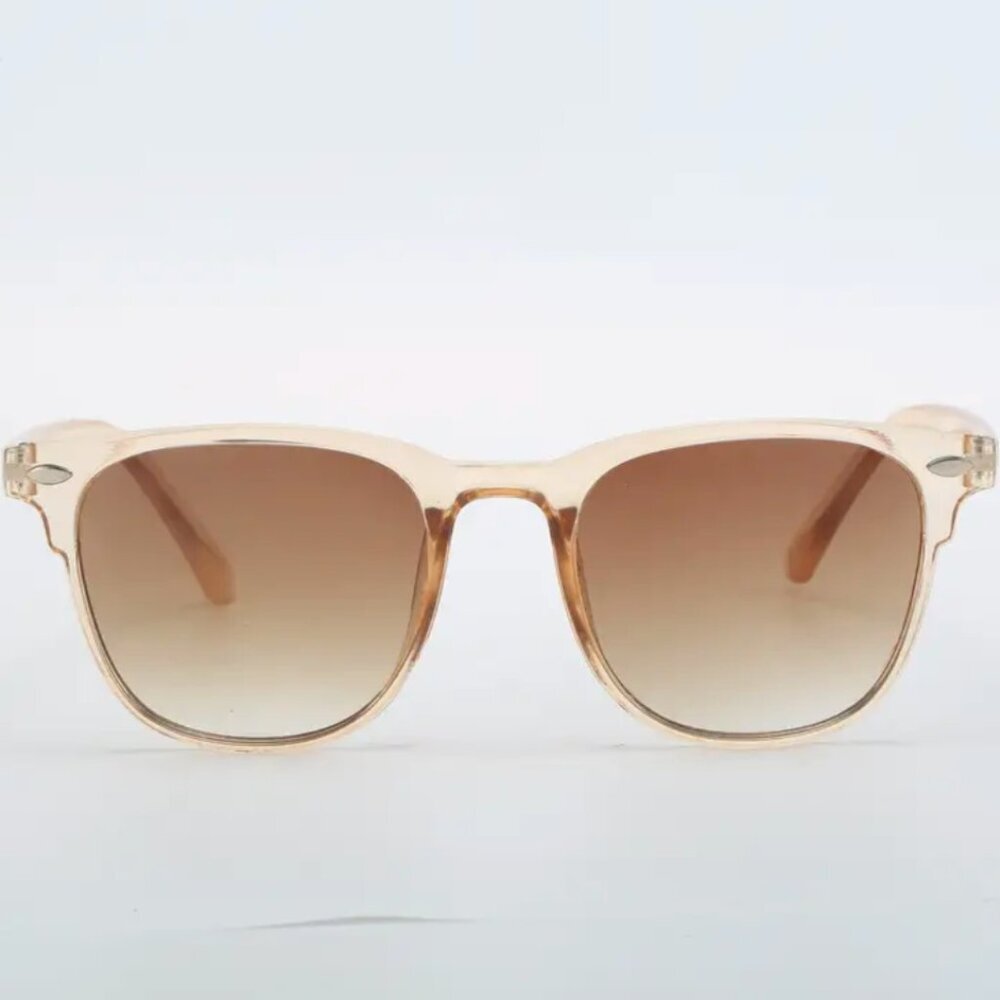NIP Vintage Square Sunglasses, CHAMPAGNE, Anti-Glare (One Pair) - Picture 3 of 5